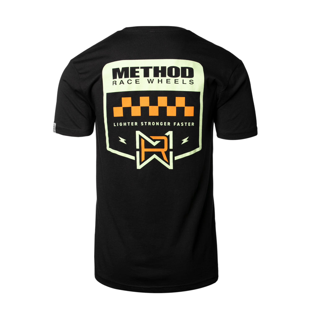 Method MRW Check Badge Tee | Black – AP-T5209 – Method Race Wheels