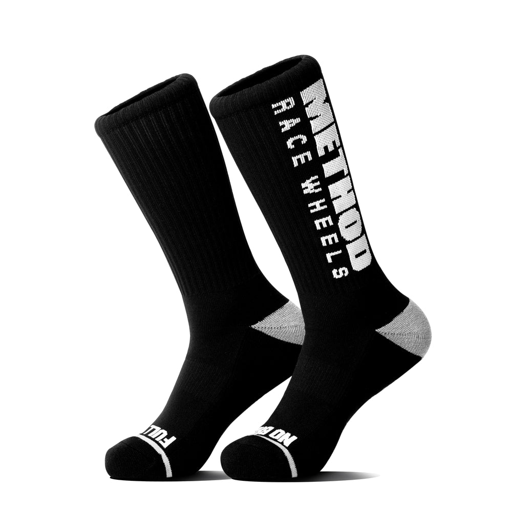 Method Brand Logo Performance Socks  Black – AP-M0004 – Method Race Wheels