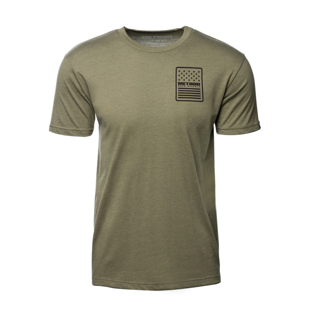 Method Stars & Bars Tee | Military Green – AP-T5808 – Method Race Wheels